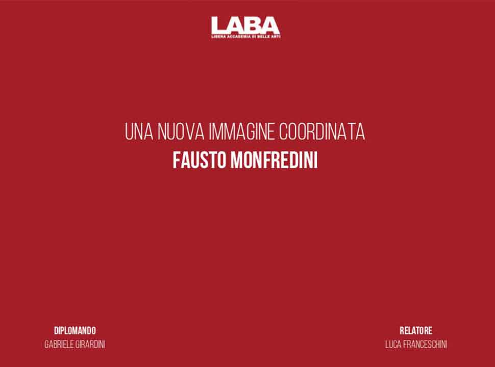 tesi laurea monfredini fausto